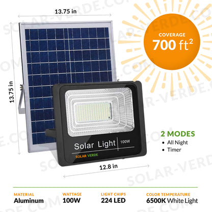 Luz de inundación solar (interior/exterior) impermeable